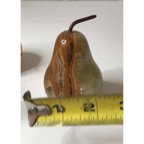 Vintage Alabaster Marble Stone Fruit Set of 6 - Picture 12 of 12